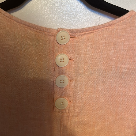 Women J crew Maxine button-back dress in linen size S - Picture 5 of 6